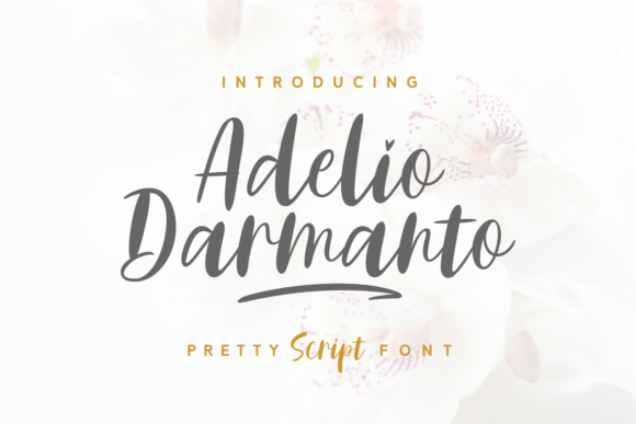Adelio Darmanto: A Delicate Script Font for Modern Designs
