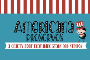 Americana Preserves: A Handwritten Font for Patriotic Designs