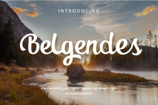 Belgendes: A Modern Script Font for Editorial Expression