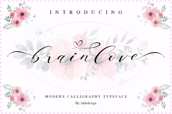 Brainlove Script: A Stylish Calligraphy Font for Elegant Campaigns