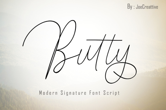 Butty Font: A Modern Handwritten Typeface for Digital Design
