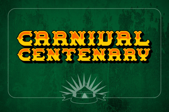 Carnival Centenary: A Decorative Font for Captivating Branding