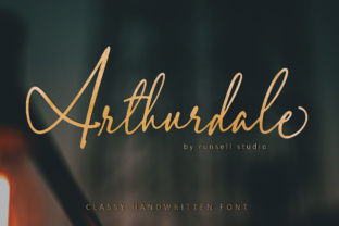 Discover Arthurdale: A Luxurious Script Font for Editorial Design