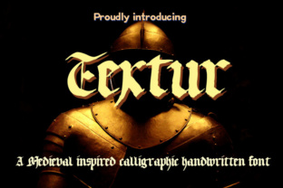 Discover the Elegance of Textur: A Premium Blackletter Font