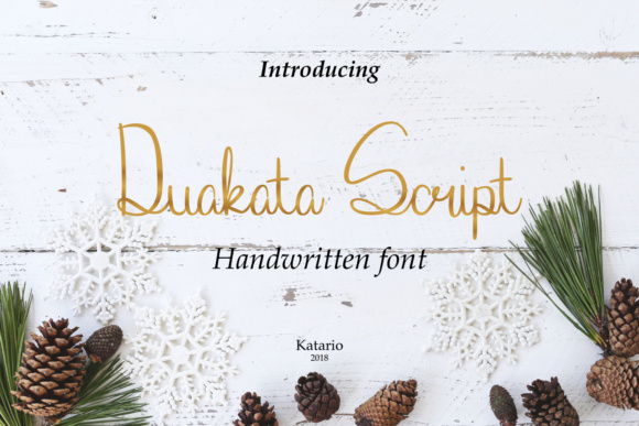 Enhance Your Brand with Duakata: A Natural Script Font