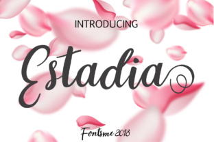 Estadia: A Swirly Script Font for Elegant Editorial Design