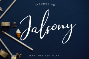Jalsony: A Handwritten Script Font for Elegant Editorial Design