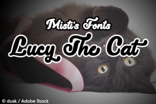 Lucy the Cat: A Bold Script Font for Creative Makers
