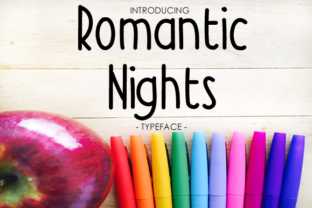 Romantic Nights: A Relaxed Typeface for Editorial Mood